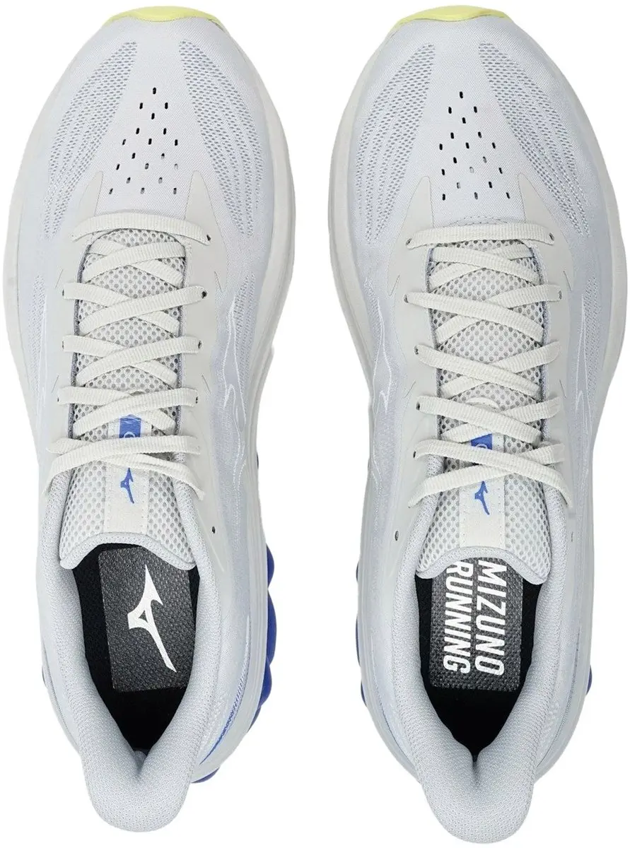 Mizuno Wave Skyrise 7 Heren Hardloopschoenen - 44.5 - Wit/Blauw