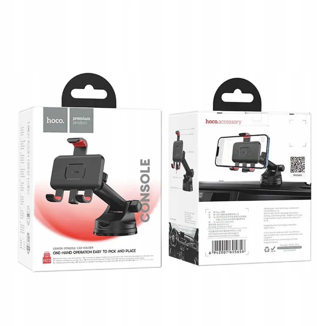Hoco Dragon H22 Autohouder - Zwart