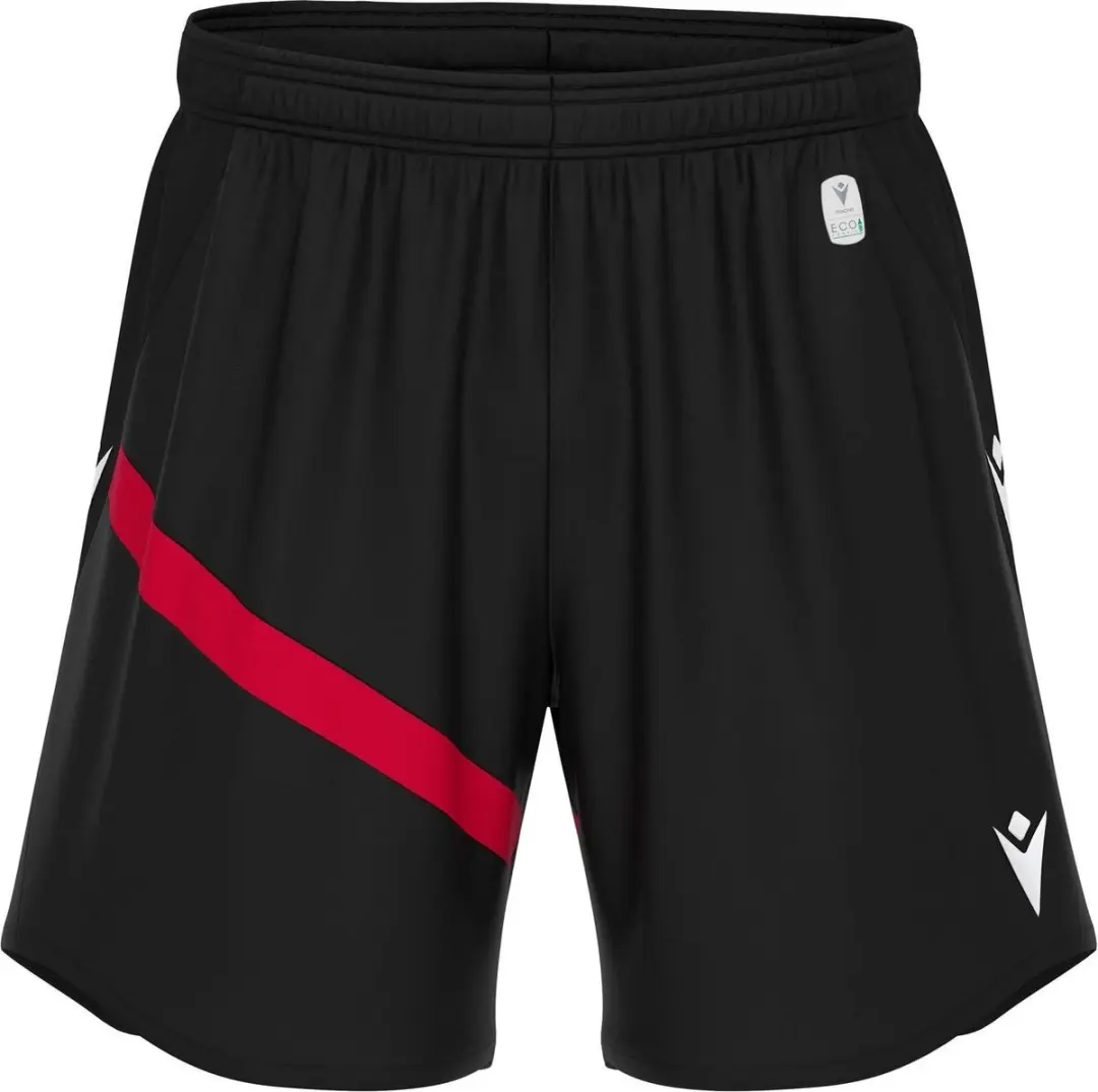 Macron Shen Eco Short Heren - Zwart/Rood