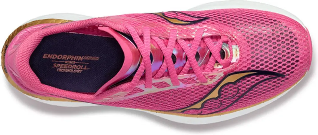 Saucony Endorphin Pro 3 Heren Trailhardloopschoenen - 43 - Roze/Wit