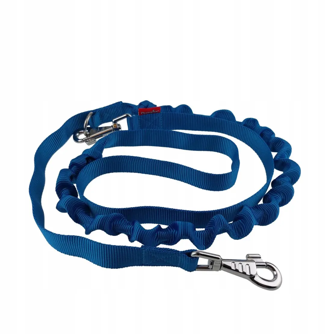 Champion Hondenriem met Schokdemper 250cm - Blauw