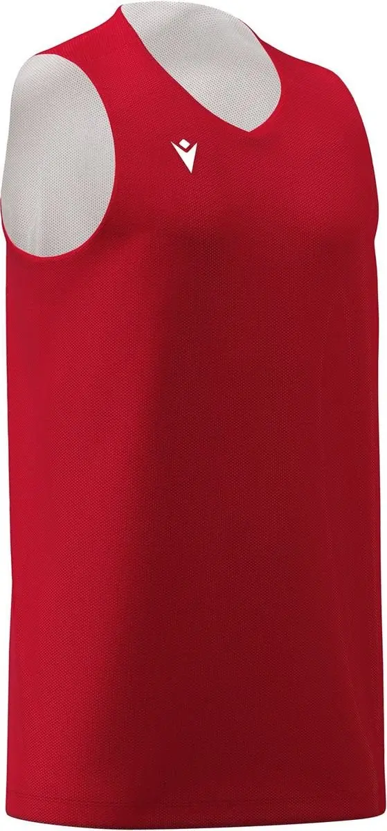 Macron Idaho Reversible Shirt Kinderen - Rood/Wit 122/128