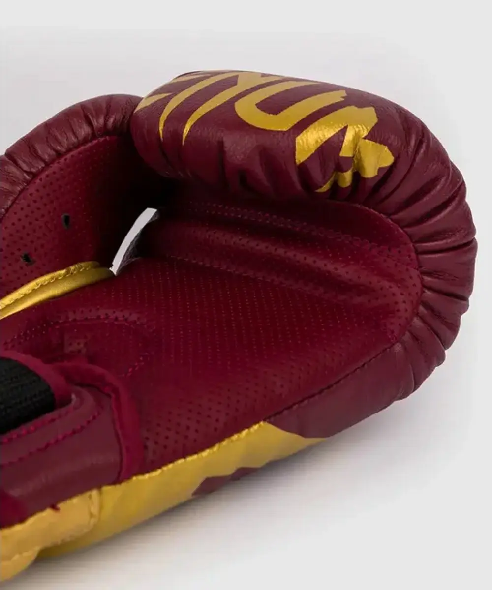 Venum Reverso Boxing Gloves 12oz - Cherry Red/Gold