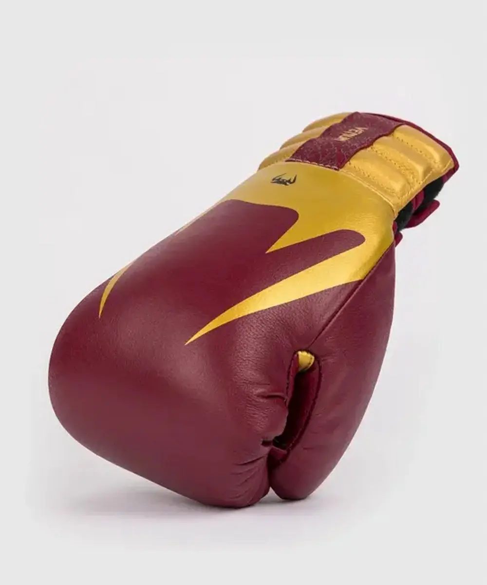 Venum Reverso Boxing Gloves 12oz - Cherry Red/Gold