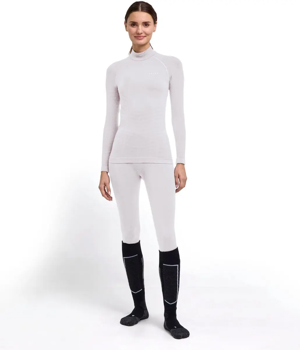 Falke Maximum Warm High Neck Dames Shirt - XL - Wit