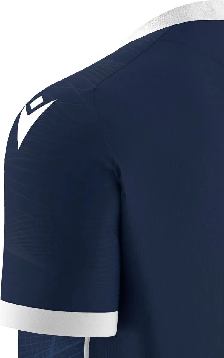 Macron Wyvern Eco Shirt Heren - M - Marine/Wit