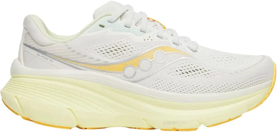 Saucony Guide 19 Hardloopschoenen Dames - 36 - Wit/Geel/Orange