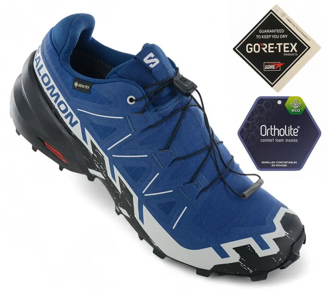 Salomon Speedcross 6 GTX Heren Trailschoenen - Blauw