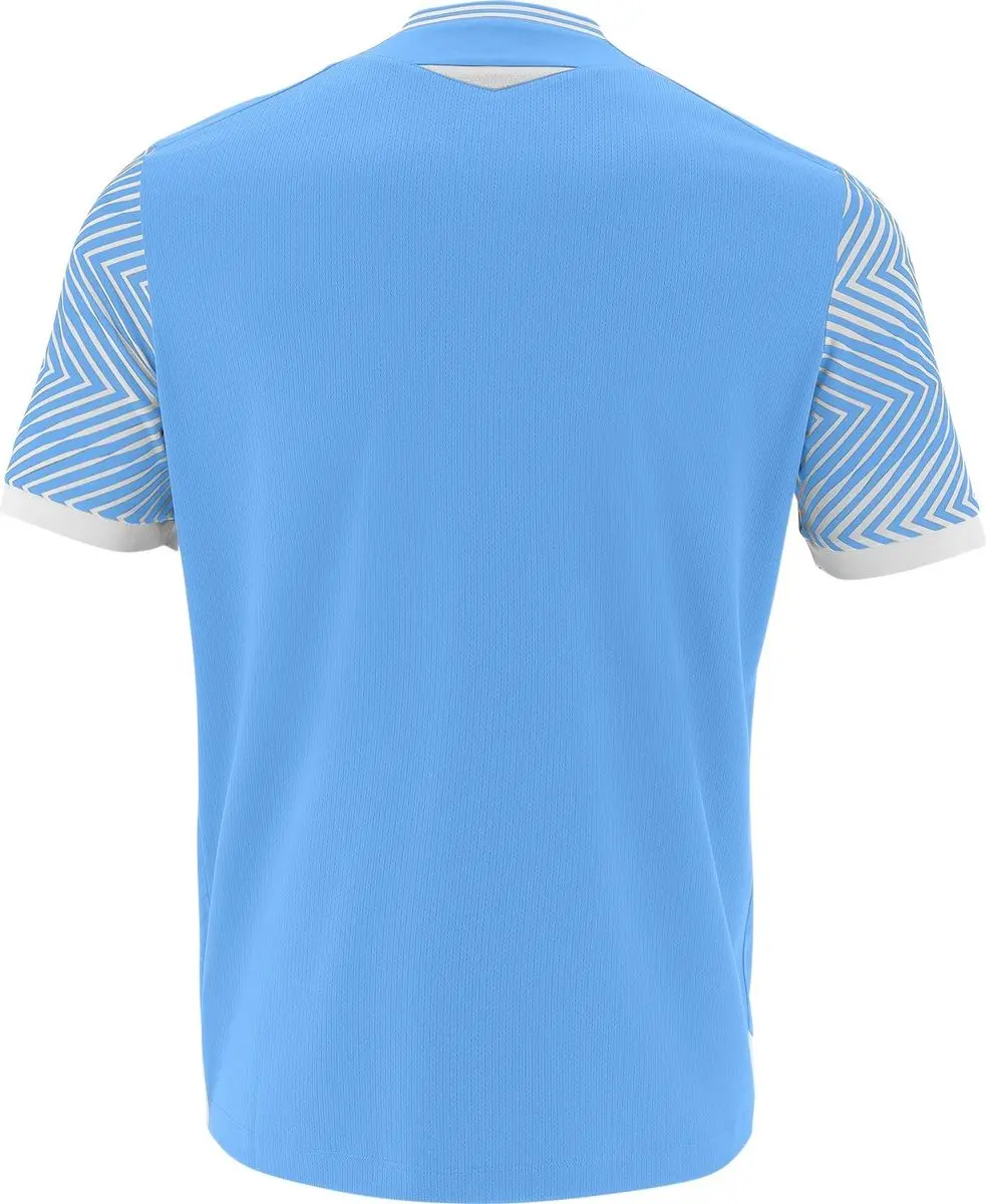 Macron Tureis Heren Shirt Korte Mouw - Hemelsblauw/Wit M