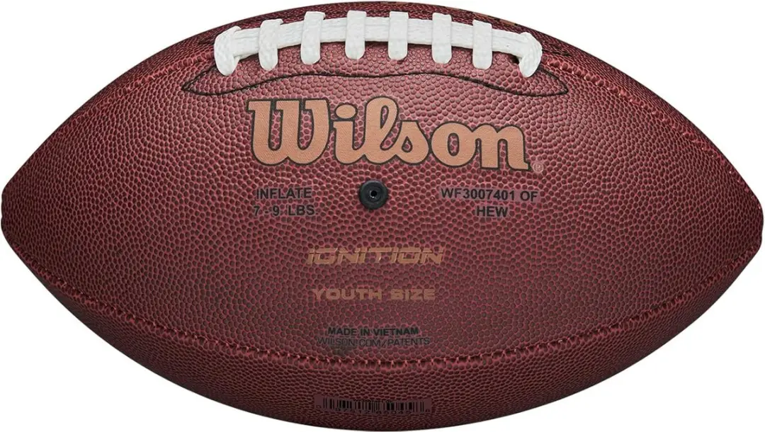 Wilson NFL Ignition Junior American Football - Bruin - 10-12 jaar