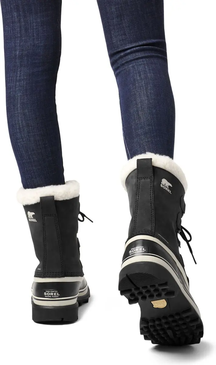 Sorel Caribou WP Vrouwen Sneeuwlaarzen - 41 - Black/Stone