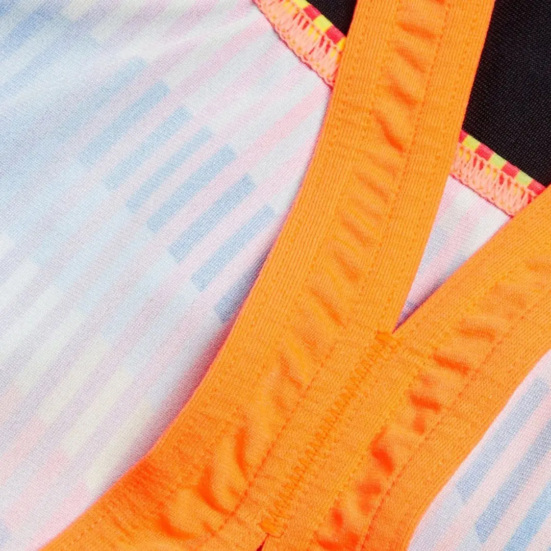 Speedo END+ Digital Placement Badpak Meisjes 152 - Zwart/Blauw/Geel/Orange