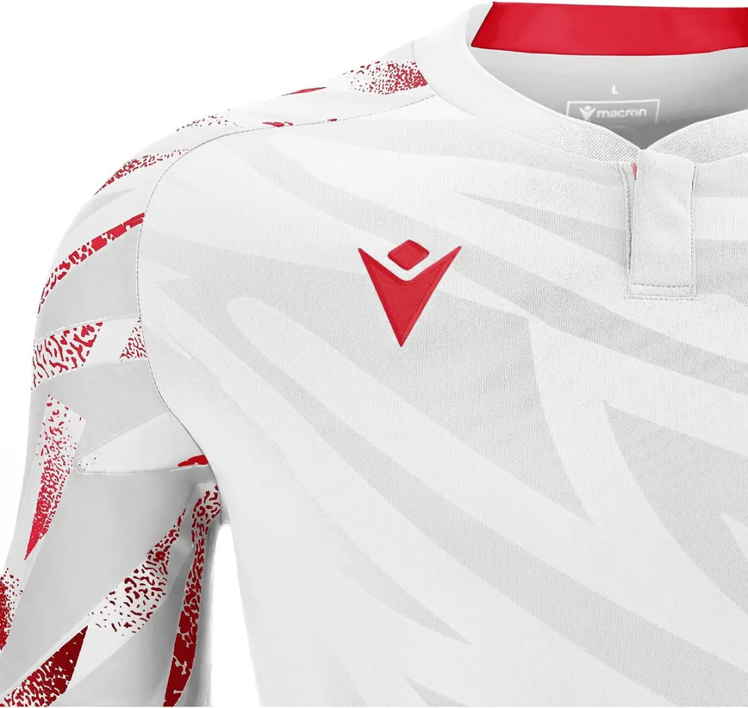 Macron Themis Eco Shirt Heren - Rood/Wit L