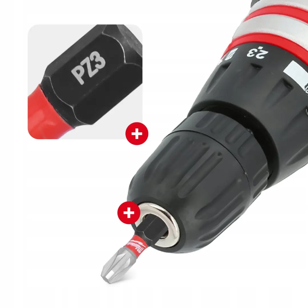 Milwaukee SHOCKWAVE Impact Bit PZ3 25mm - 3 Stuks