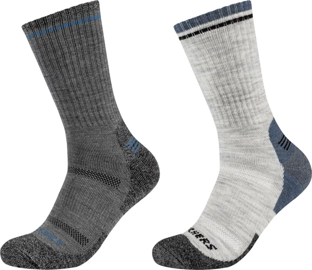 Skechers 2PPK Men Trail Wool Sokken