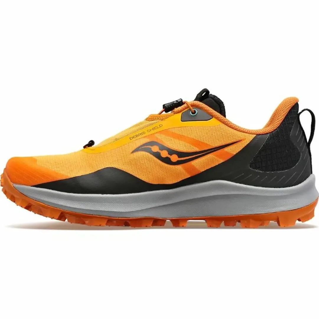 Saucony Peregrine 12 ST Heren Trailhardloopschoenen - Zwart/Geel