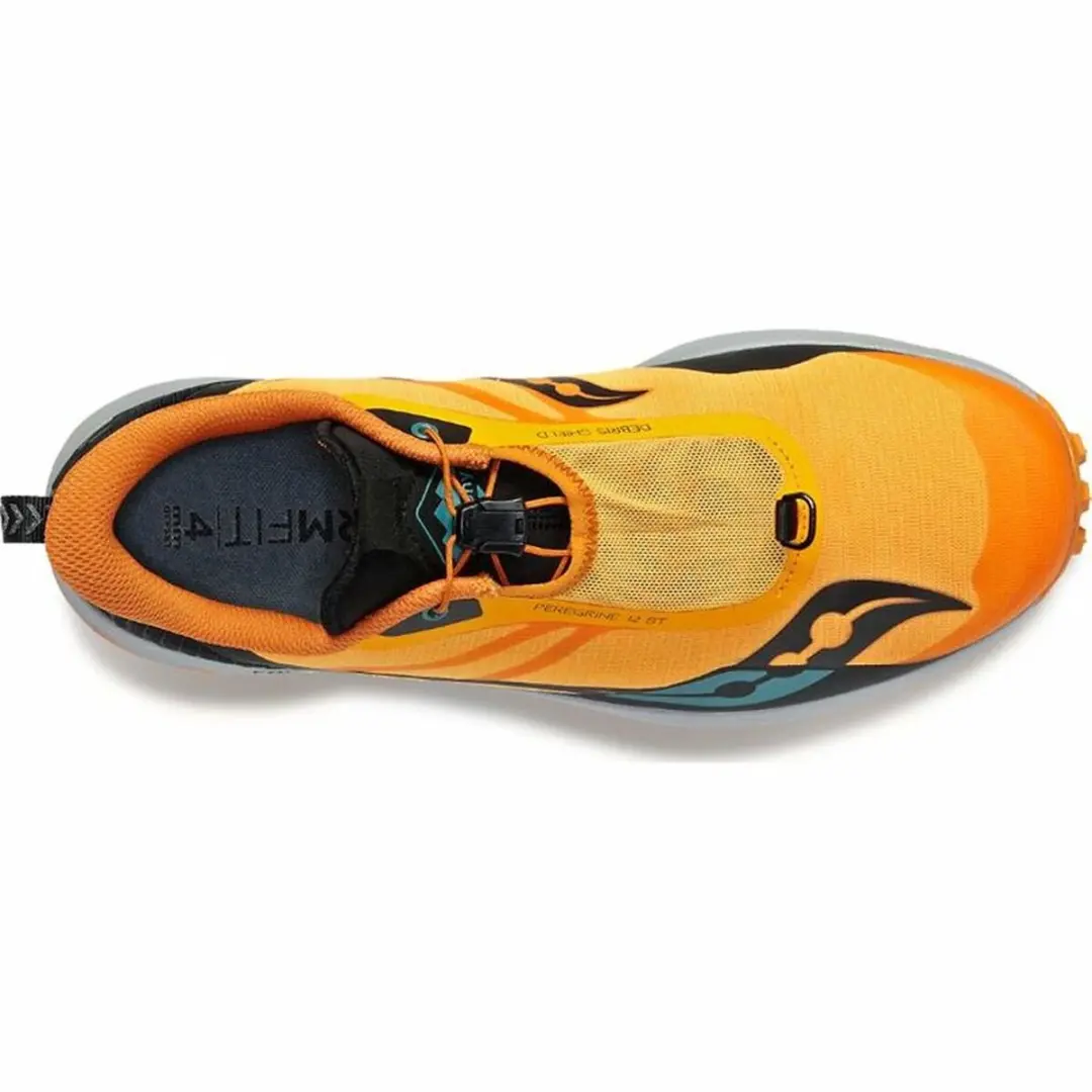Saucony Peregrine 12 ST Heren Trailhardloopschoenen - Zwart/Geel