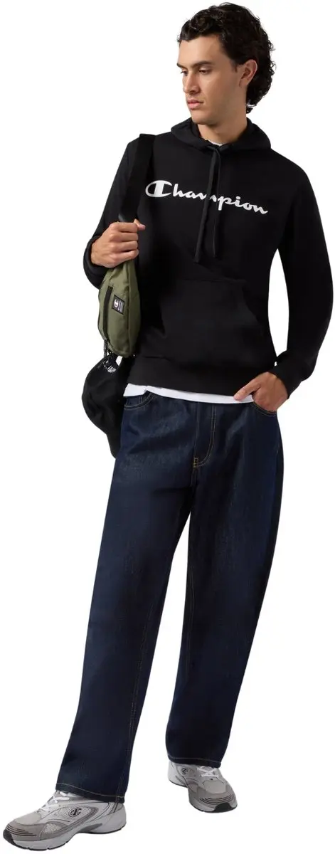 Champion Heren Hooded Sweatshirt - Zwart S - afbeelding 6 van 6