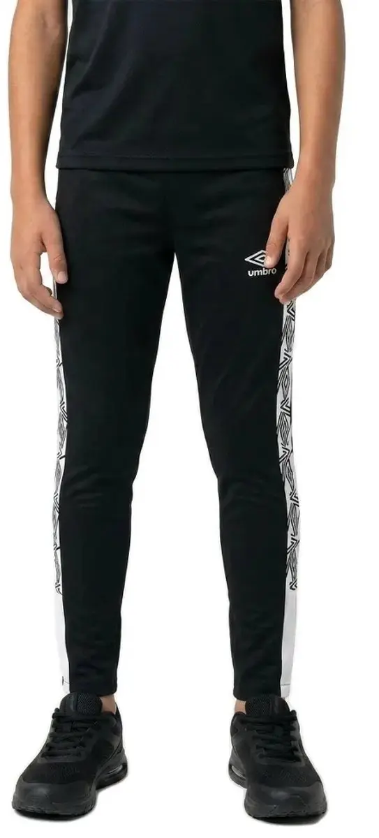 Umbro Eyre Logo Broek 128/134 - Zwart/Wit