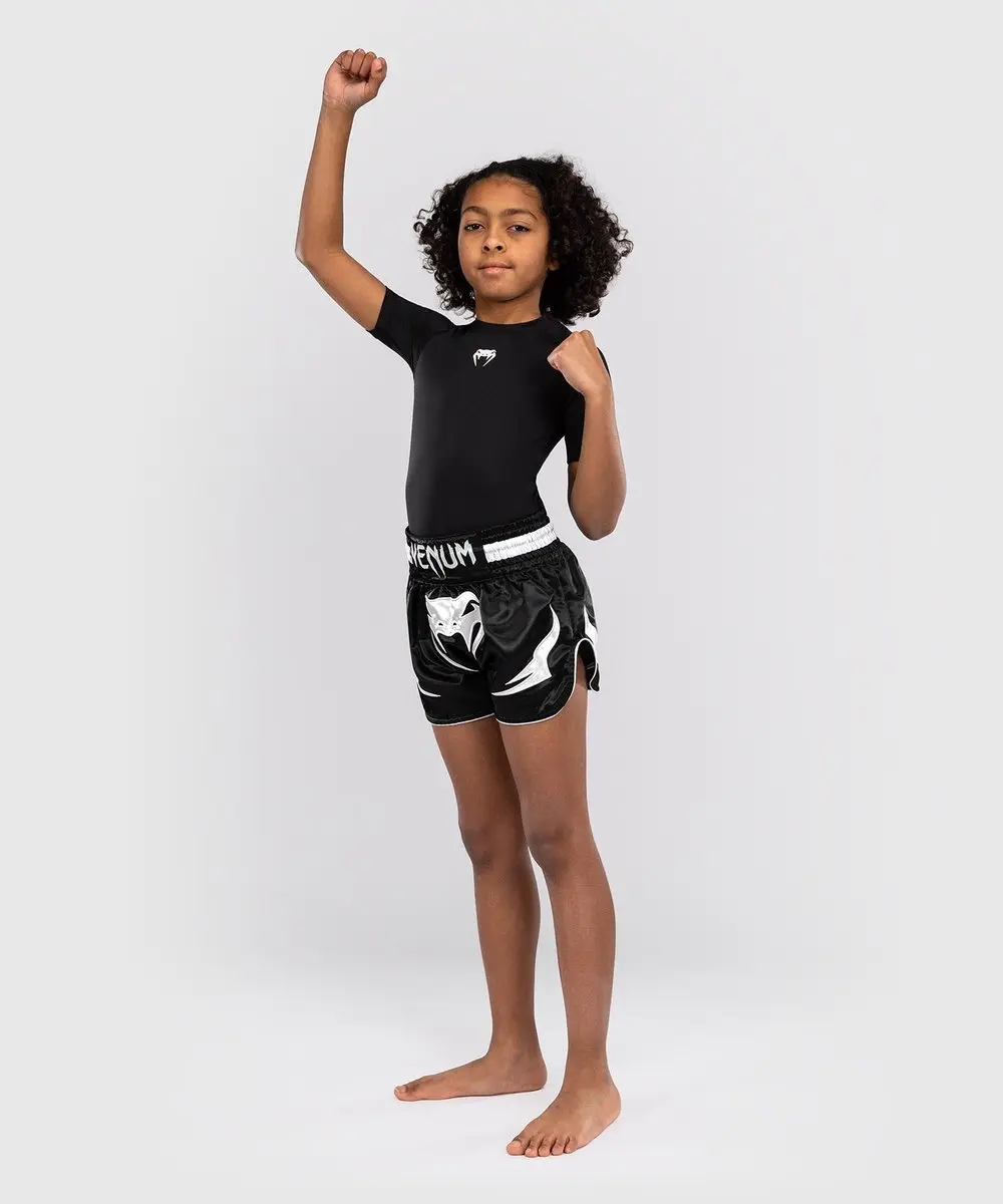 Venum Inferno Kids Muay Thai Shorts 140 - Zwart/Wit