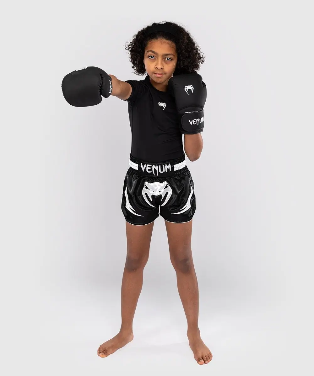 Venum Inferno Kids Muay Thai Shorts 140 - Zwart/Wit