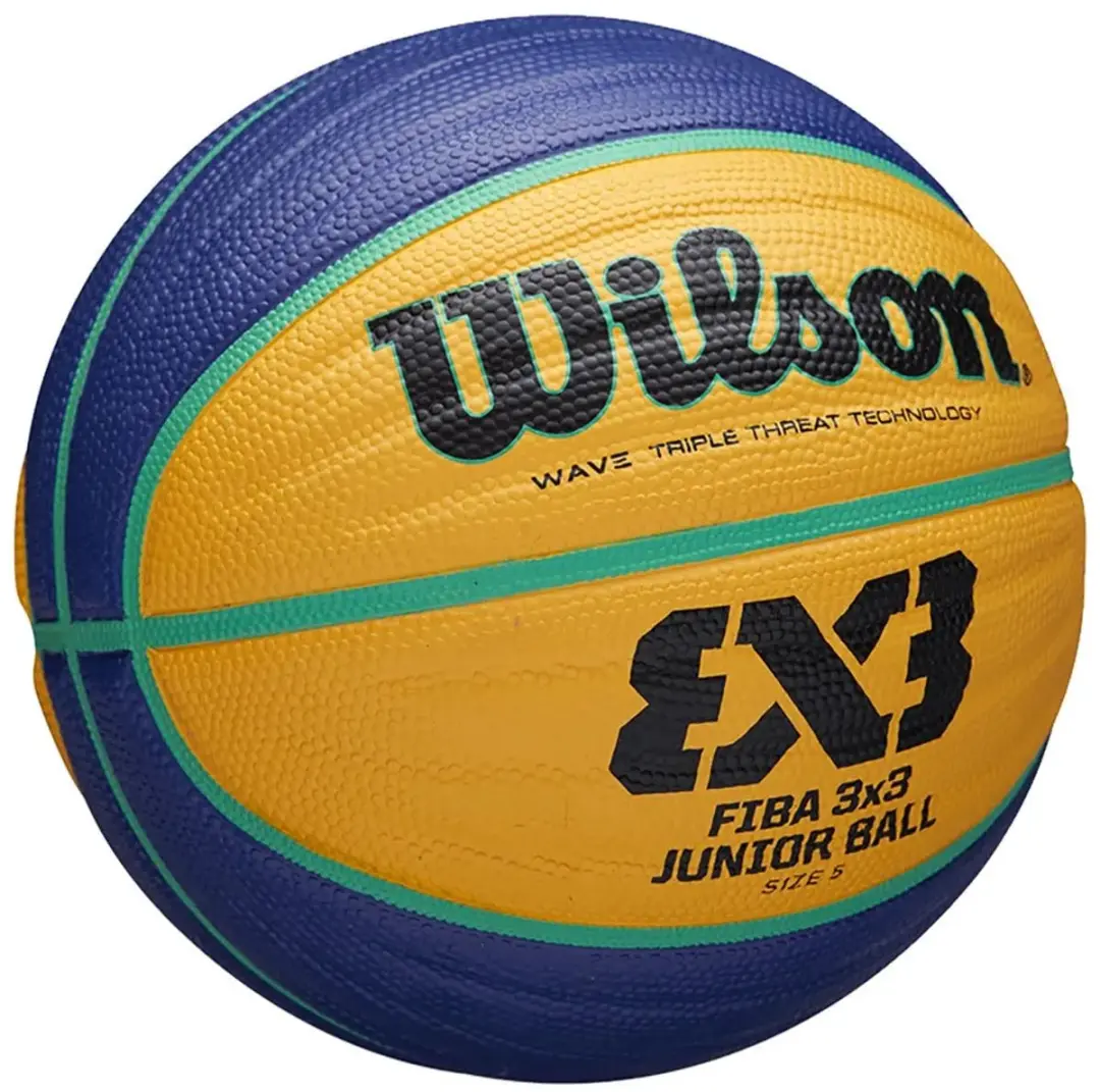 Wilson 3x3 FIBA Junior Basketbal Maat 5 - Blauw/Geel