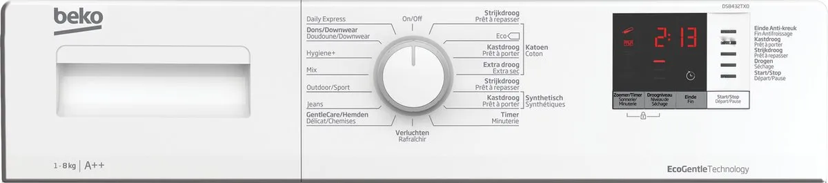 Beko DS8432TX0 Warmtepompdroger 8 kg - Wit