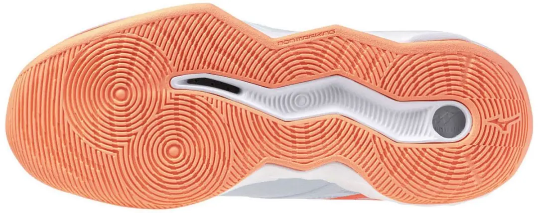 Mizuno Wave Momentum Pro Dames Schoenen - 42 - Lichtblauw/Oranje