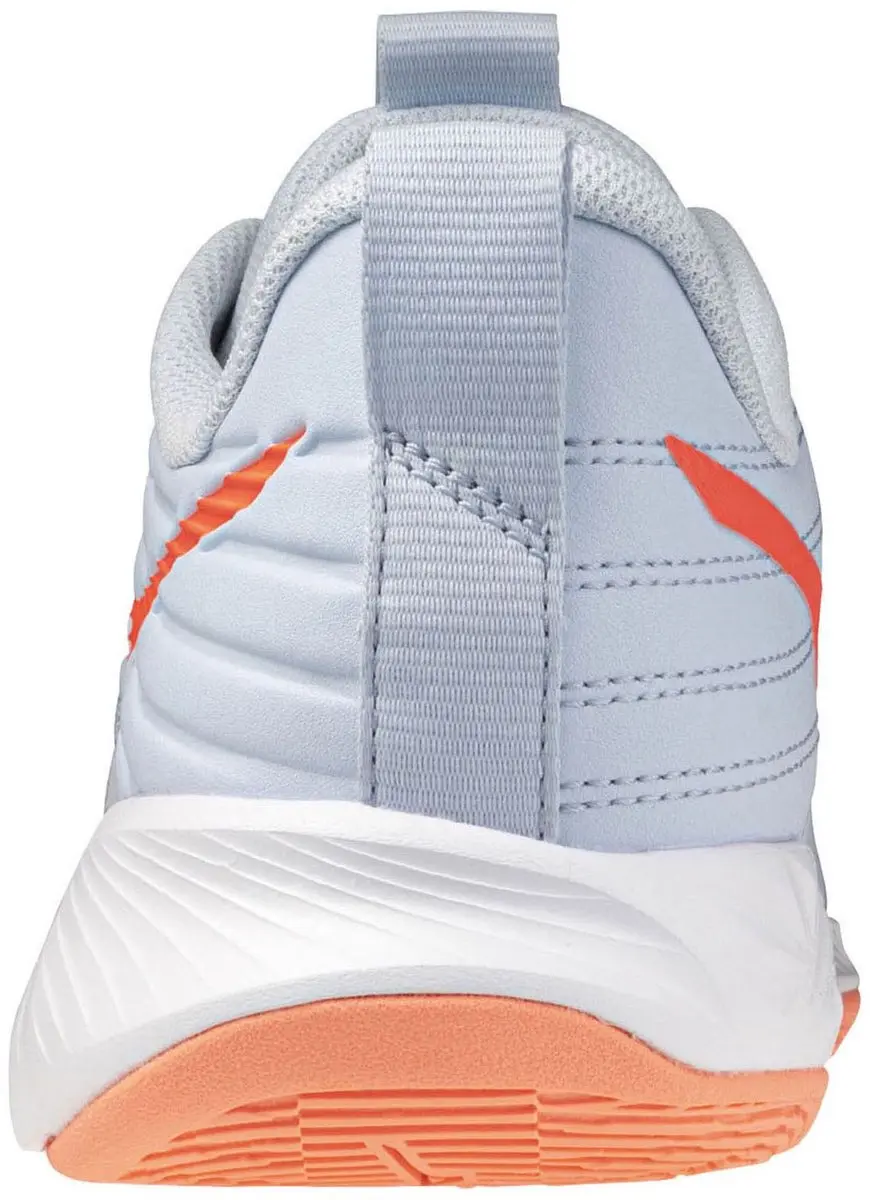 Mizuno Wave Momentum Pro Dames Schoenen - 42 - Lichtblauw/Oranje