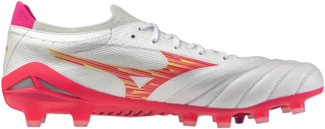 Mizuno Morelia Neo IV Beta Elite FG Voetbalschoenen 44.5 - Wit/Roze
