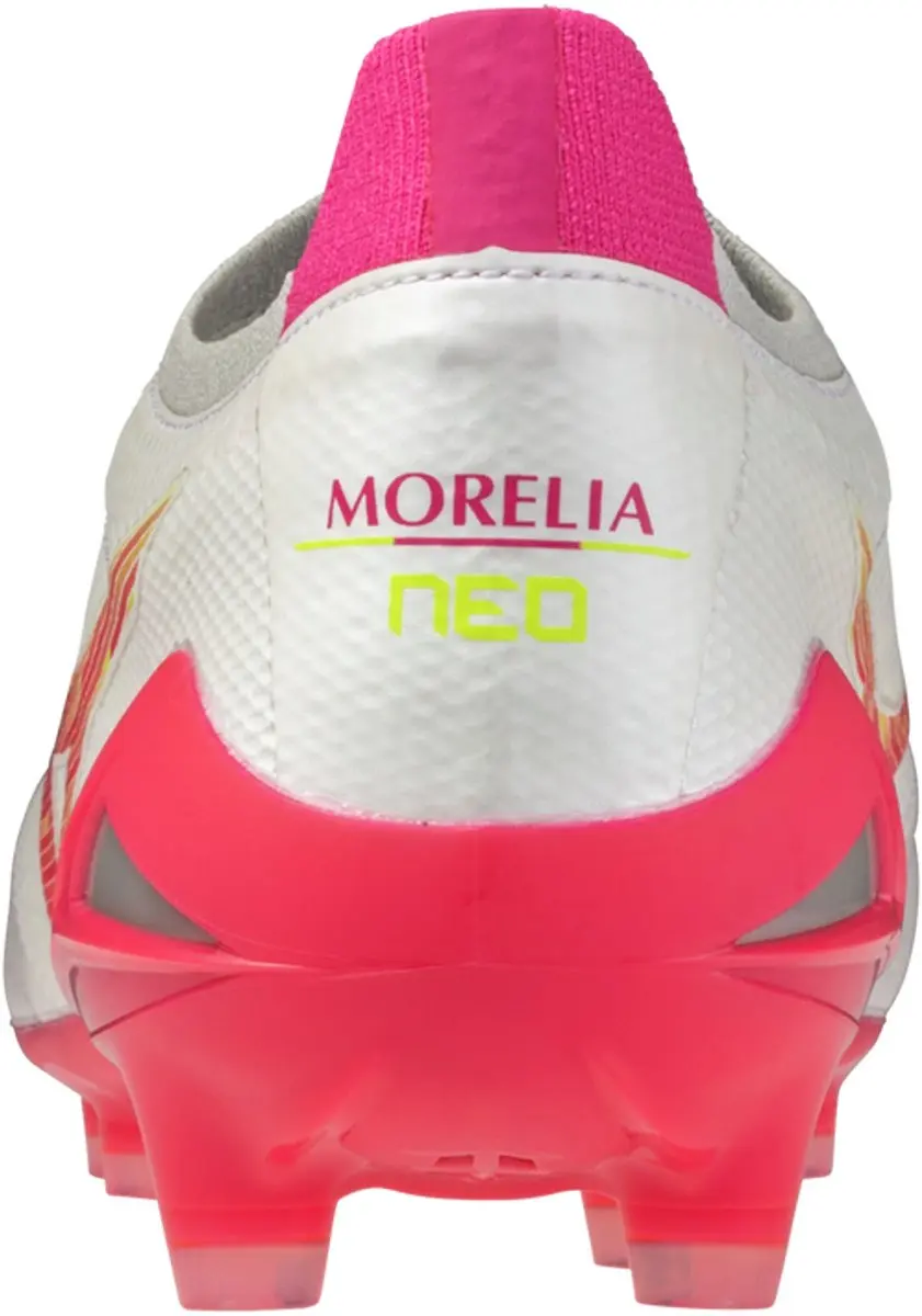 Mizuno Morelia Neo IV Beta Elite FG Voetbalschoenen 44.5 - Wit/Roze