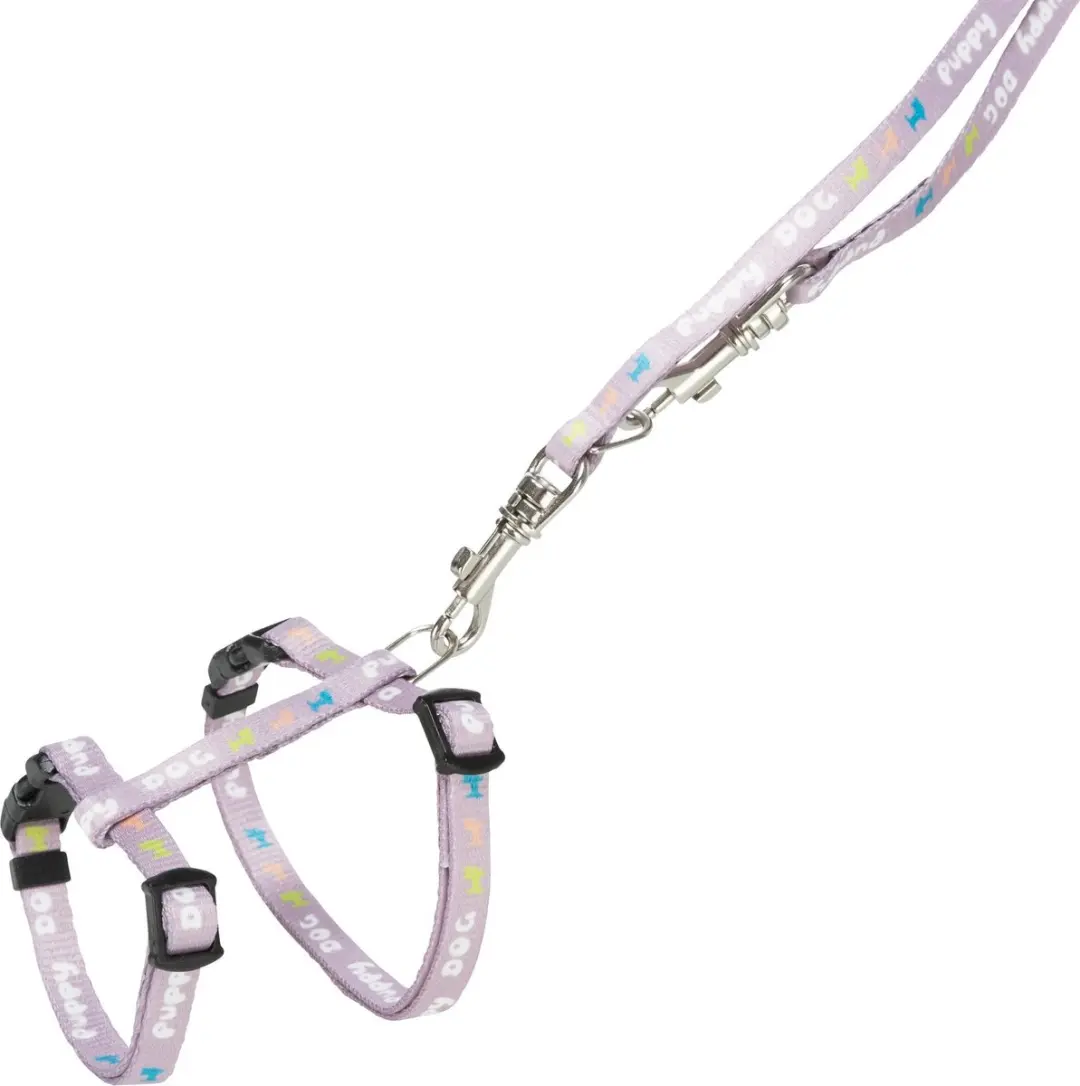 Trixie Junior Puppytuig 23-34cm - 2m Riem - Lila