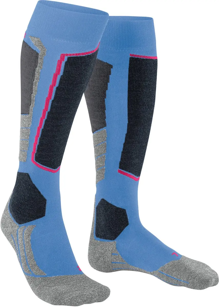 Falke SK2 Skisokken Dames - Dik Lyocell - Blauw - Maat 35-36