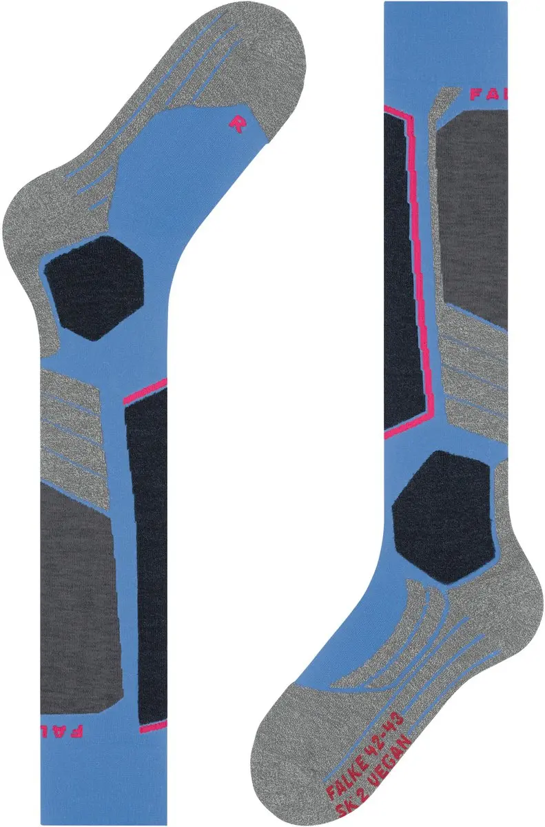 Falke SK2 Skisokken Dames - Dik Lyocell - Blauw - Maat 35-36 - afbeelding 6 van 6