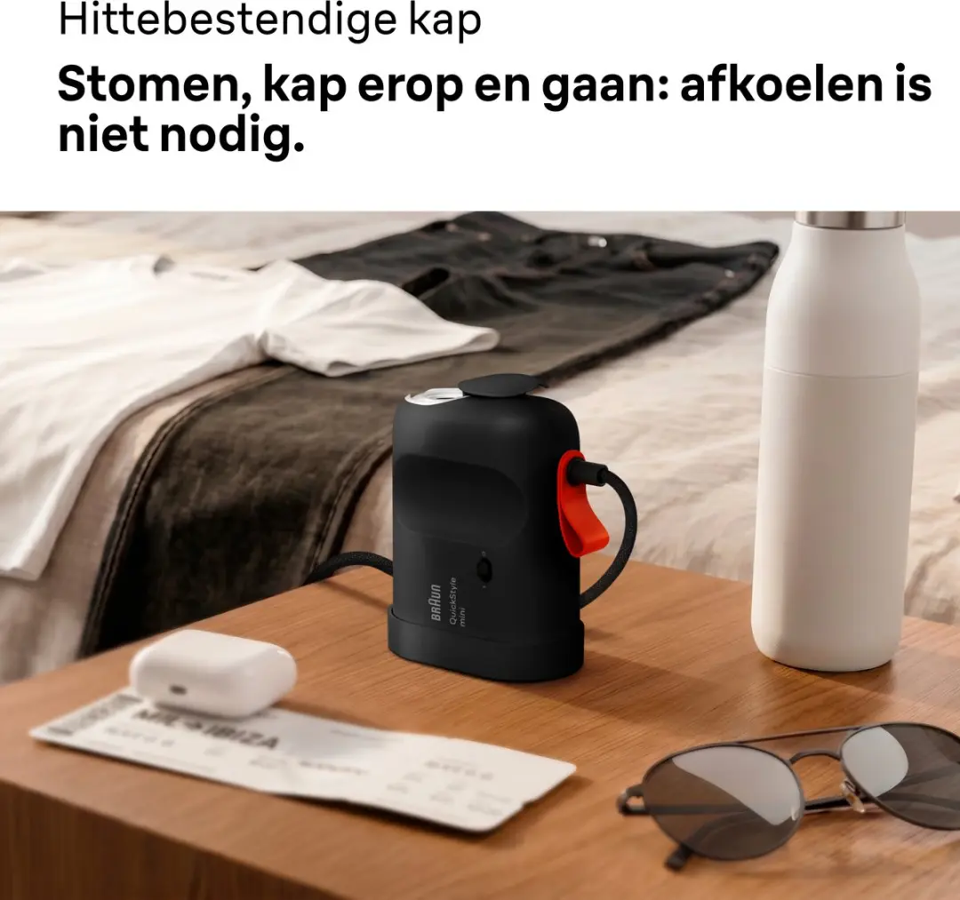 Braun QuickStyle GS1071BK Kledingstomer - 1200W - Zwart