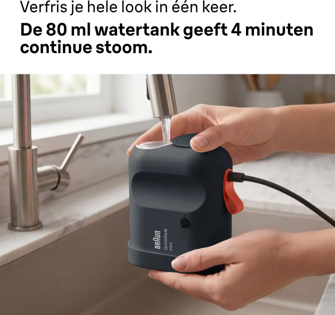 Braun QuickStyle GS1071BK Kledingstomer - 1200W - Zwart