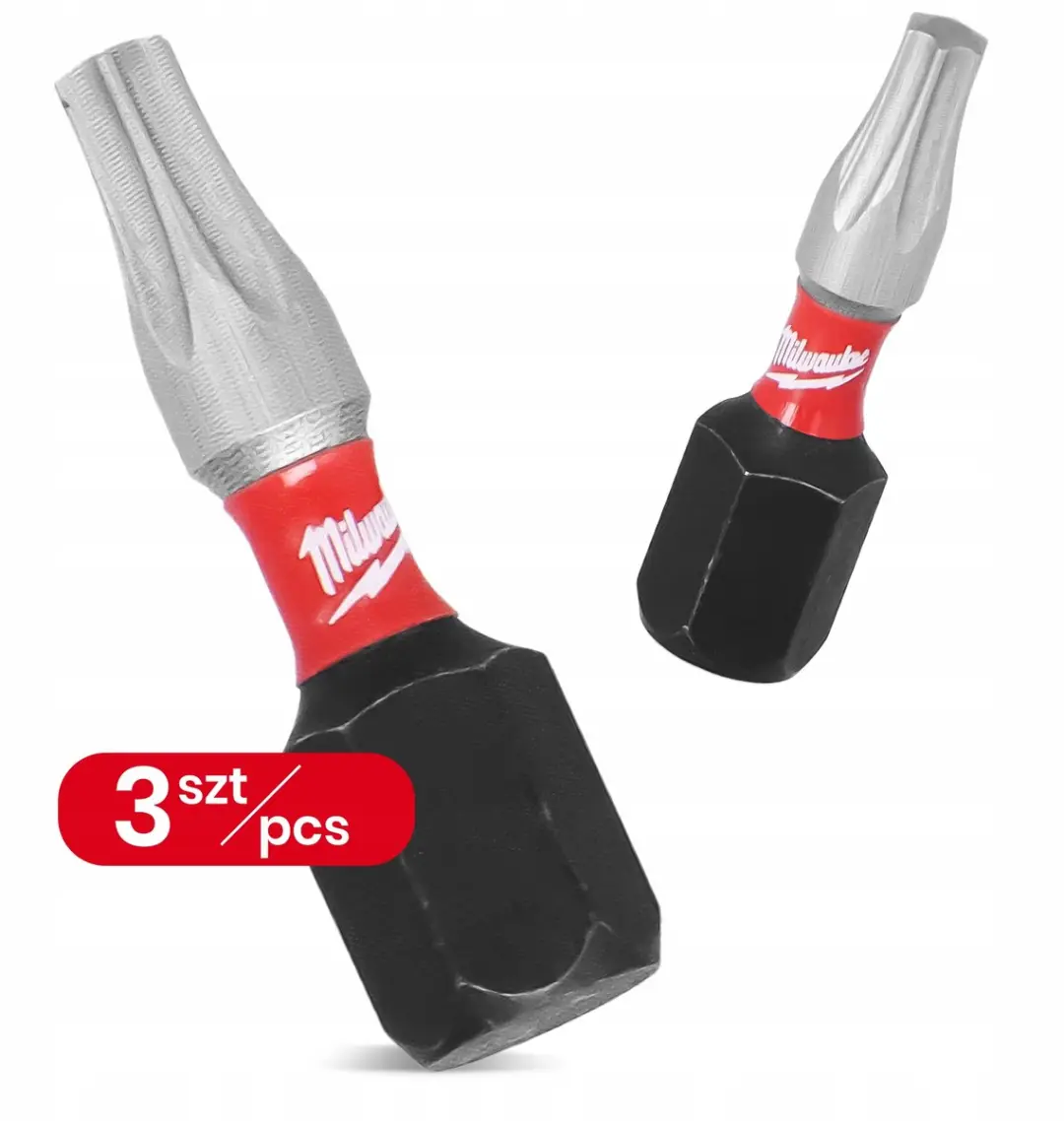 Milwaukee Impact Bit TX15 Magnetisch 25mm - 3 Stuks