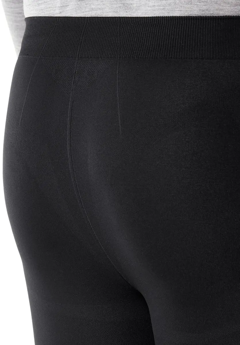 Falke Warm Long Tights Heren - S - Zwart