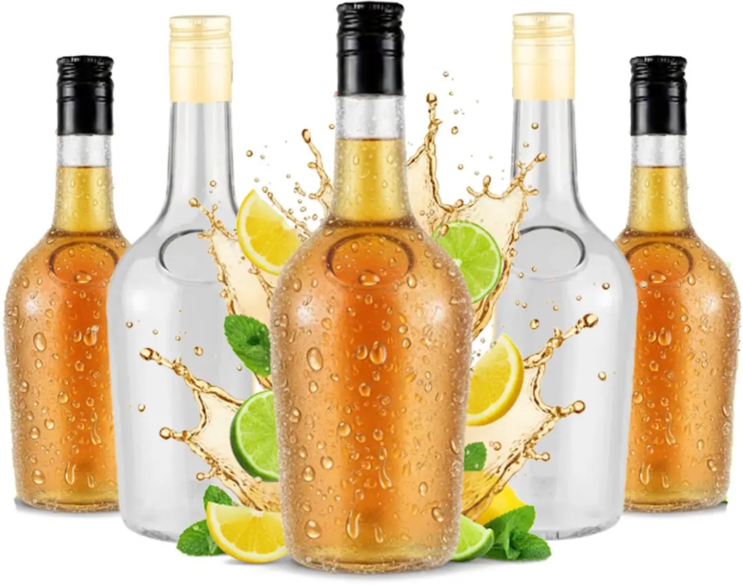 Gloria Glasfles 500ml - 5 Stuks - Transparant