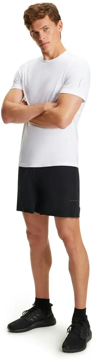 Falke CORE Logo Round Neck Shirt Heren - Wit - S
