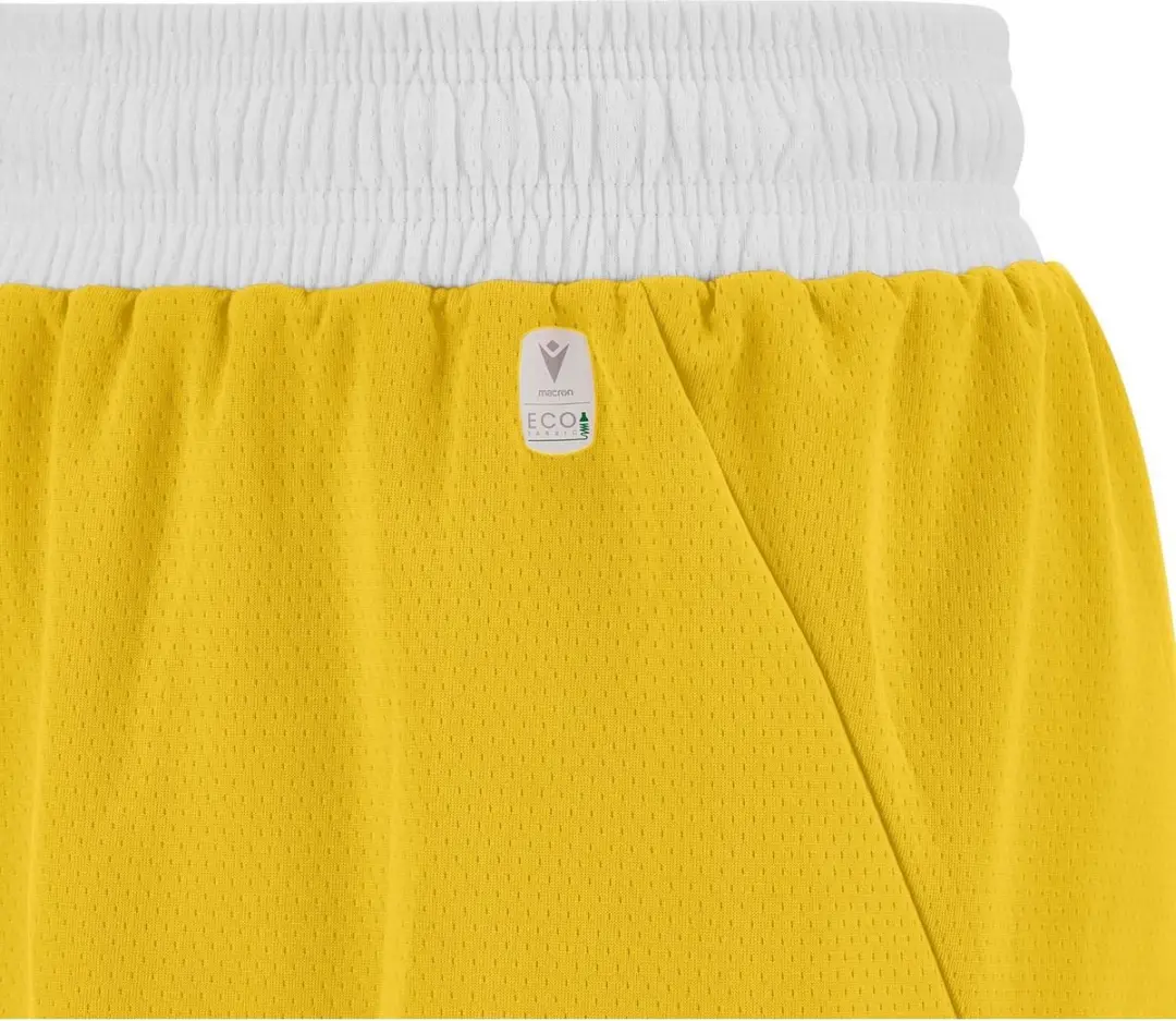 Macron Kansas Eco Basketbalshort Heren - Geel/Wit XS - afbeelding 6 van 6