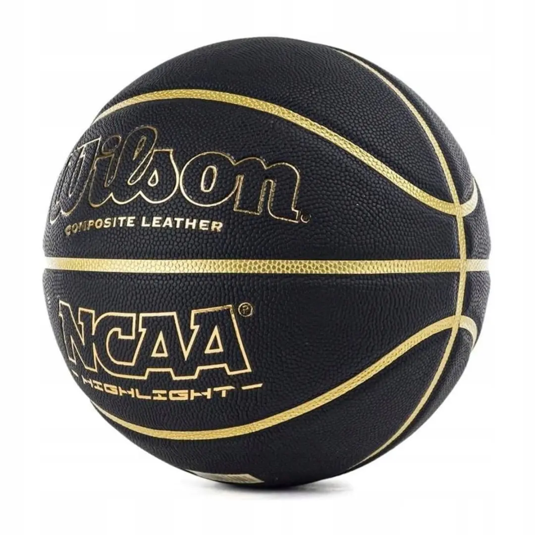 Wilson NCAA Highlight Basketbal Maat 7 - Zwart/Goud