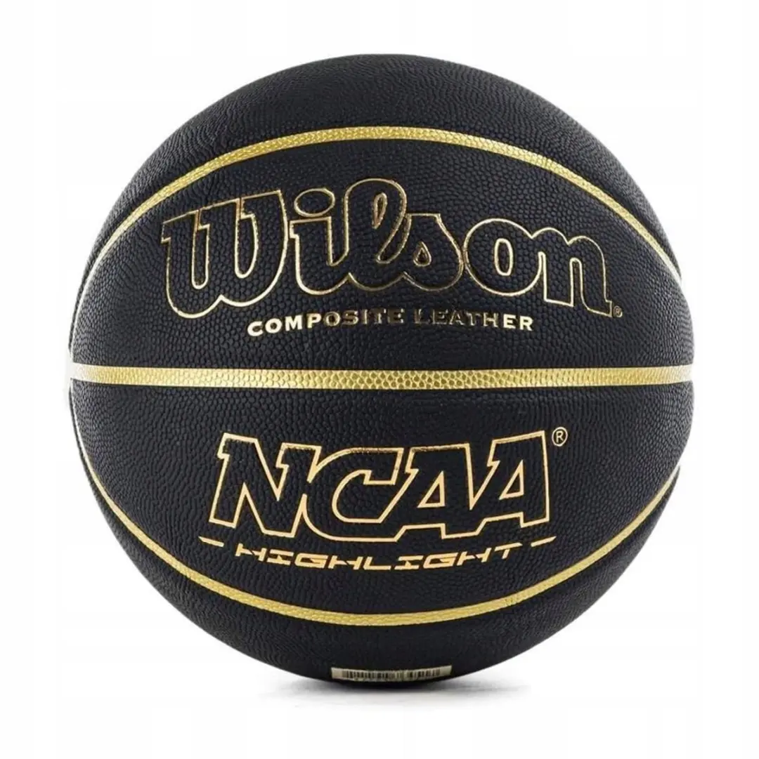 Wilson NCAA Highlight Basketbal Maat 7 - Zwart/Goud