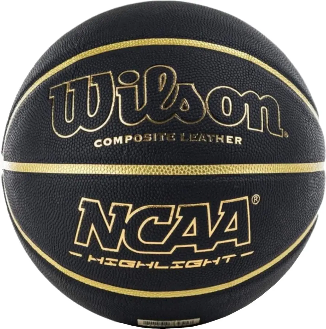Wilson NCAA Highlight Basketbal Maat 7 - Zwart/Goud