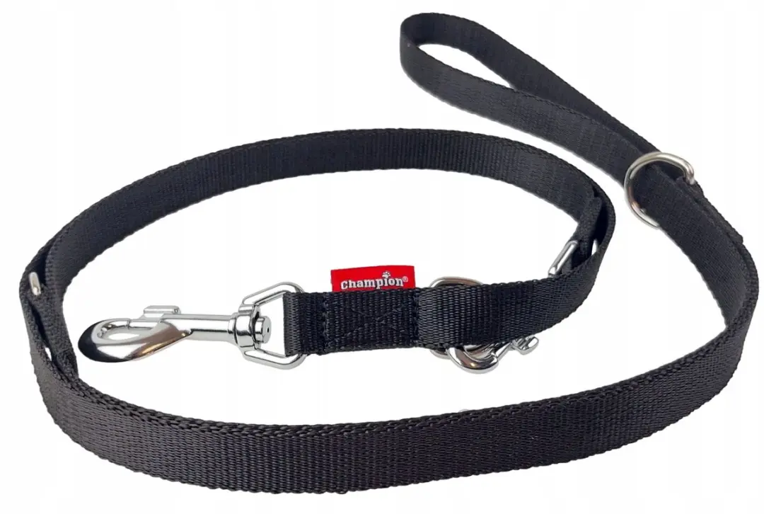Champion Hondenlijn Verstelbaar 225cm - Zwart