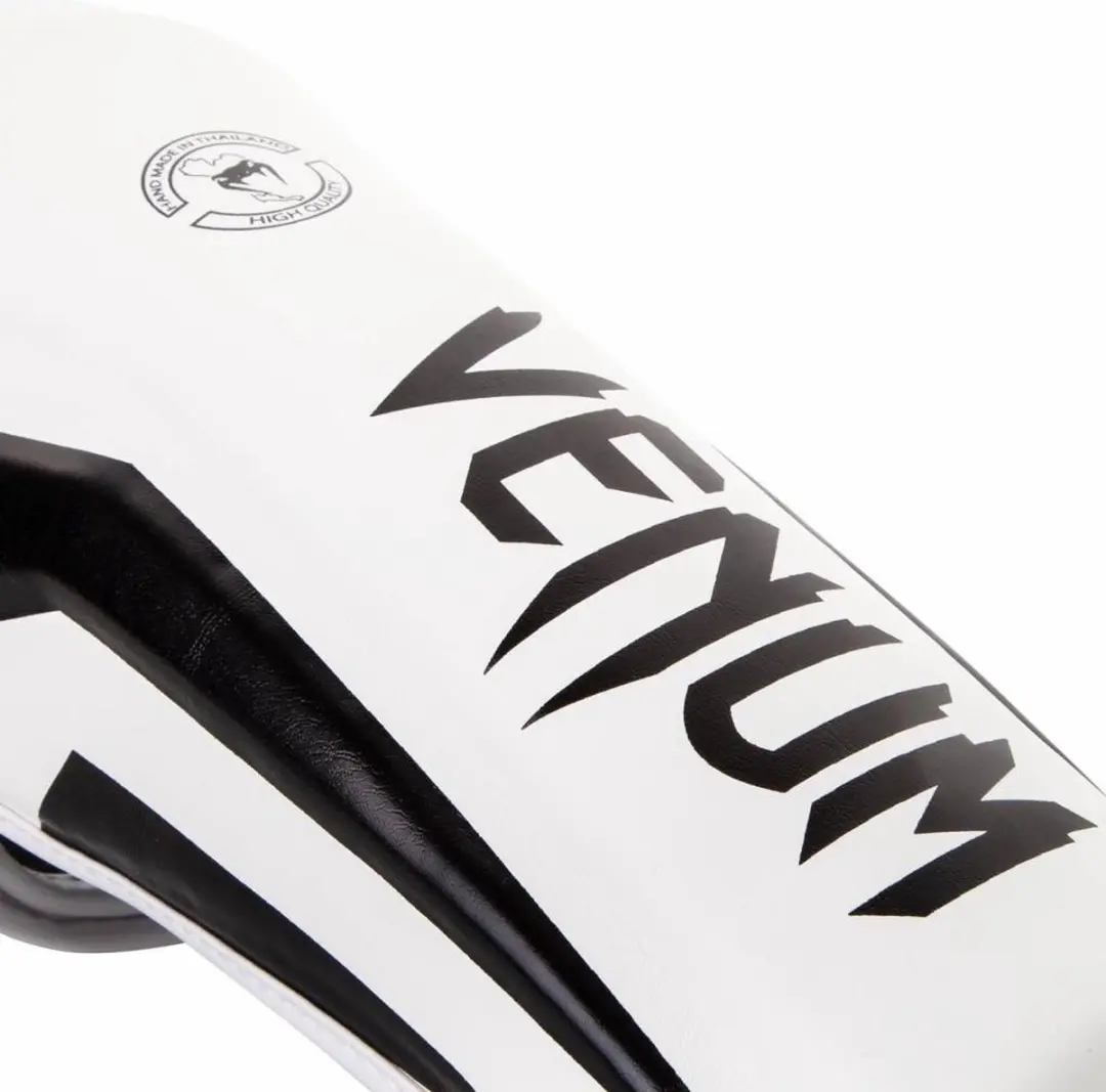 Venum Elite Kickboks Scheenbeschermers M - Wit/Zwart