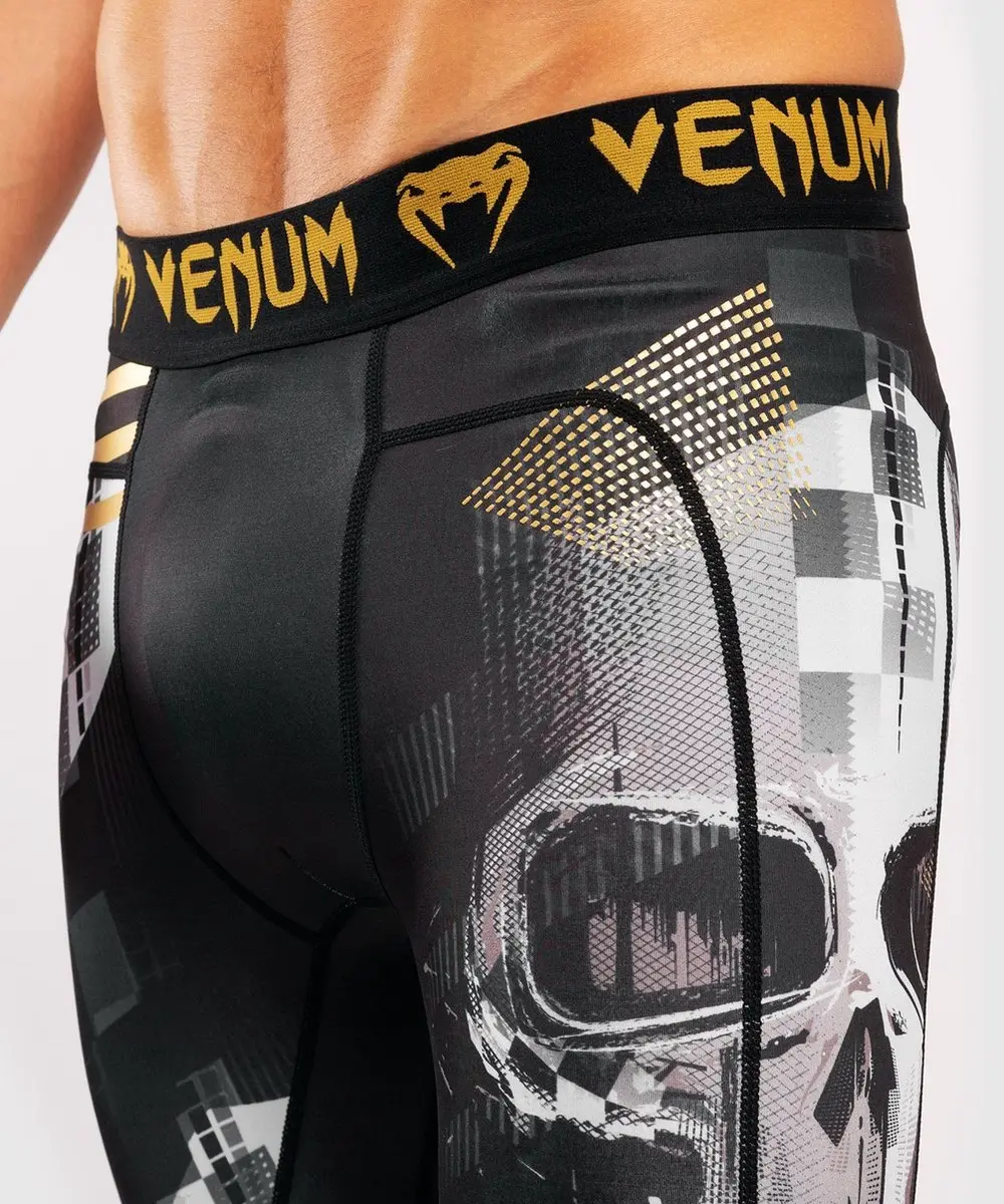 Venum SKULL Legging Spats - XS - Zwart/Goud