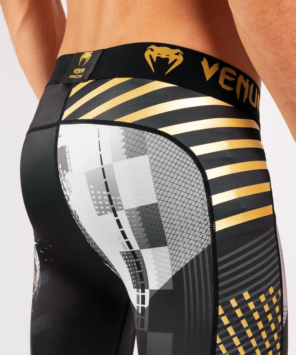Venum SKULL Legging Spats - XS - Zwart/Goud