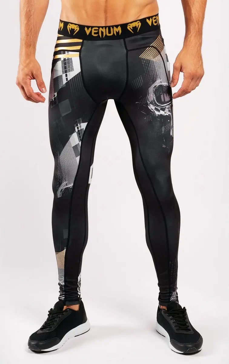 Venum SKULL Legging Spats - XS - Zwart/Goud