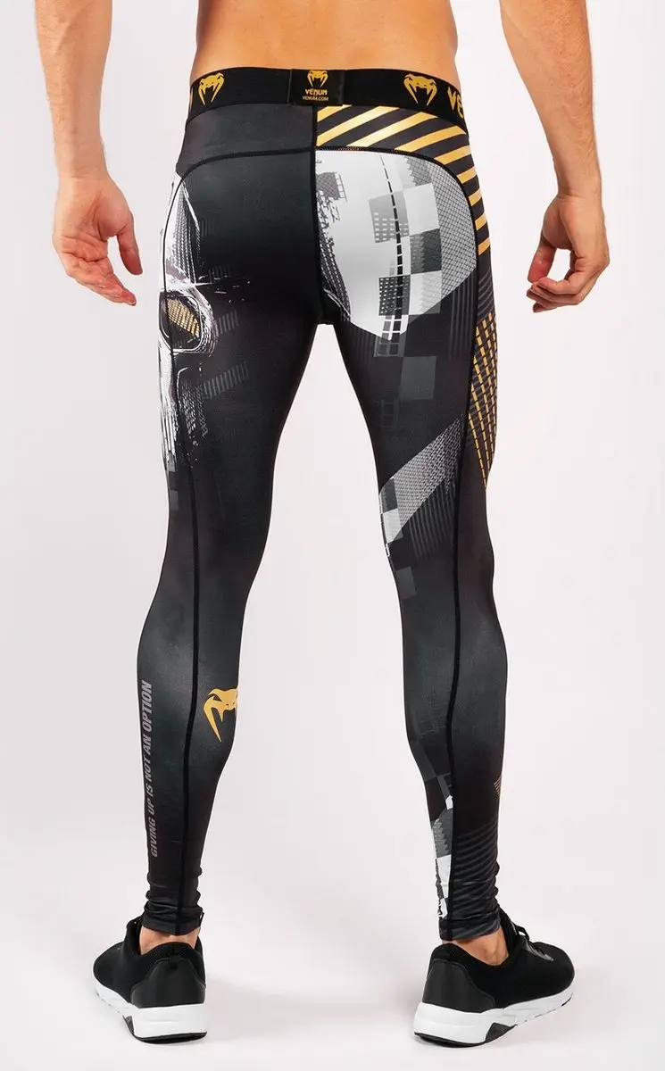 Venum SKULL Legging Spats - XS - Zwart/Goud - afbeelding 6 van 6
